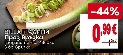 BILLA ГРАДИНИ Праз връзка