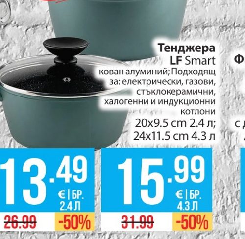 Тенджера LF Smart кован алуминий 20х9.5 см 2.4 л