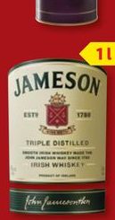 JAMESON Ирландско уиски 40% алк. 1 л/опаковка