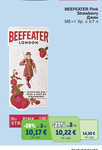 BEEFEATER Pink Strawberry Джин