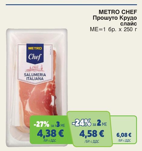 METRO CHEF Прошуто Крудо слайс